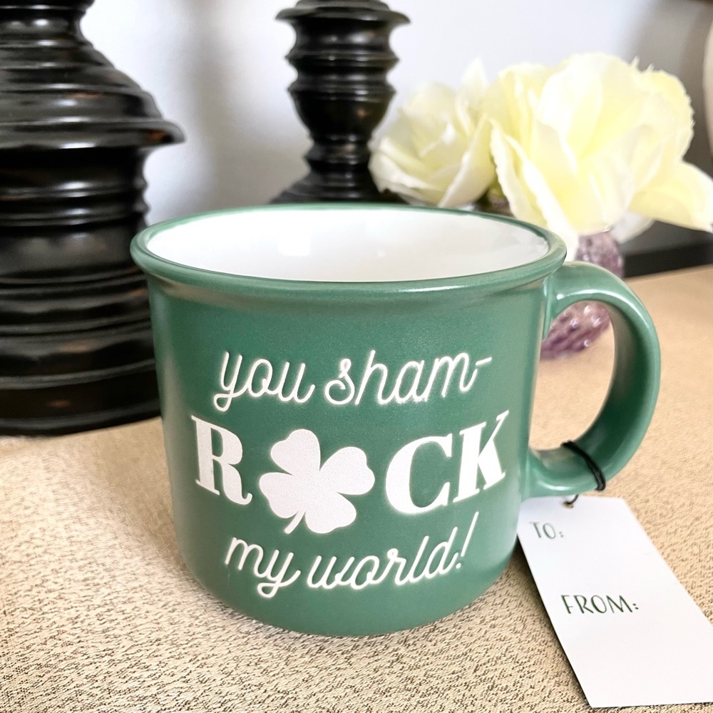 NWT YOU SHAMROCK ☘️ MY WORLD! Ceramic Mug